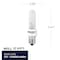 Bulbrite 40 Watt E12 Candelabra Screw Base KRYPTON/XENON T3 Light Bulb, Frost, 2700K, 2PK 860994 - alternate 5
